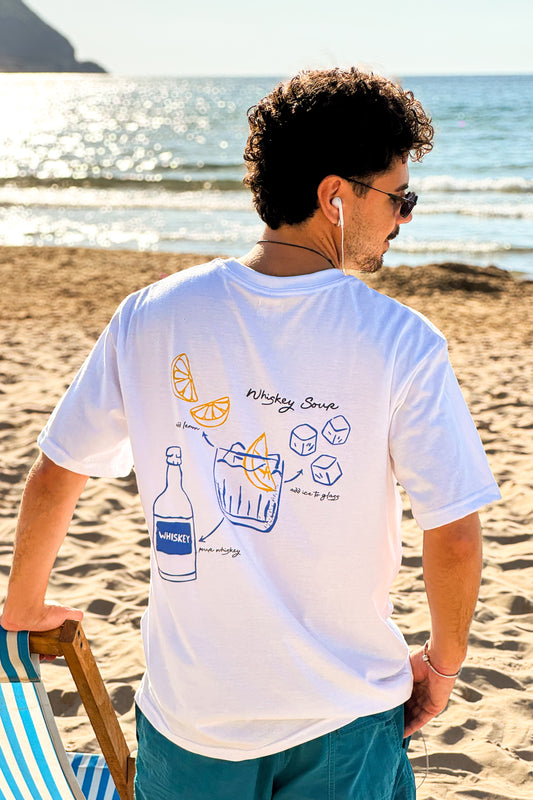 Whiskey Sour White Tee