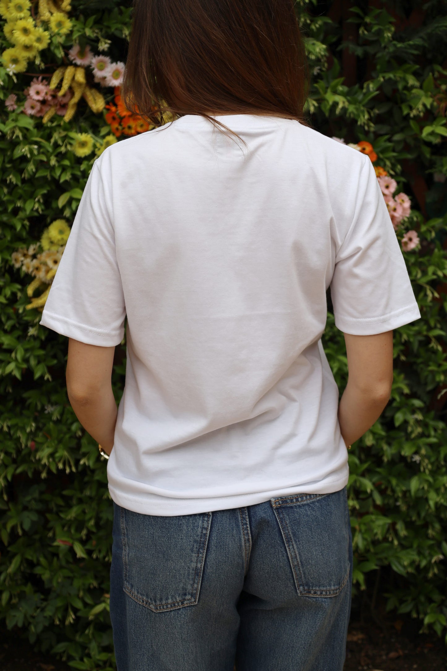 Blue Jeans White T-Shirt Tee
